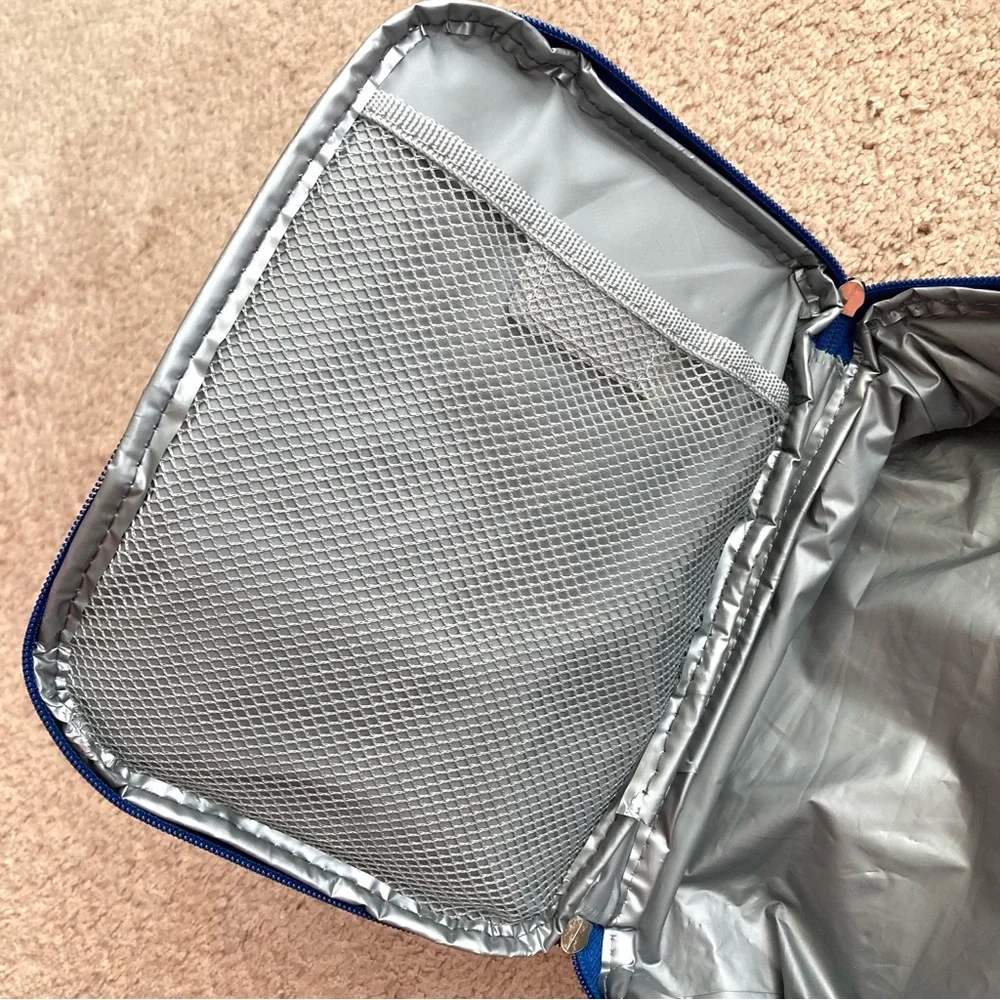 Insulated Navy & Pink Lunch Box Bag